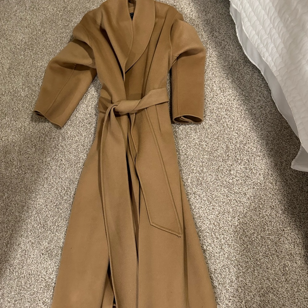 Elegant Tan Belted Coat